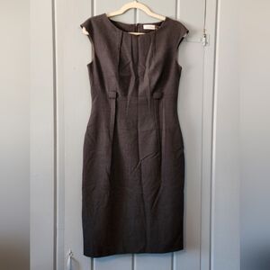 Calvin Klein Grey Pencil Dress Size 6